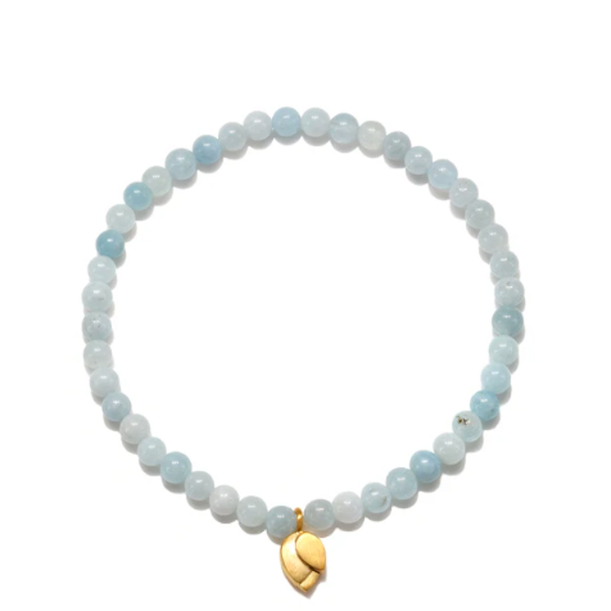 Tranquil Journey Lotus Aquamarine Gemstone Bracelet - Magic Hour