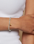 Tranquil Journey Lotus Aquamarine Gemstone Bracelet - Magic Hour