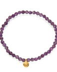 Tranquility Lotus Amethyst Gemstone Bracelet - Satya