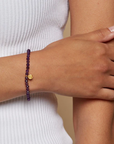 Tranquility Lotus Amethyst Gemstone Bracelet - Satya