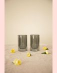 Double Walled Glass Set - Gray
