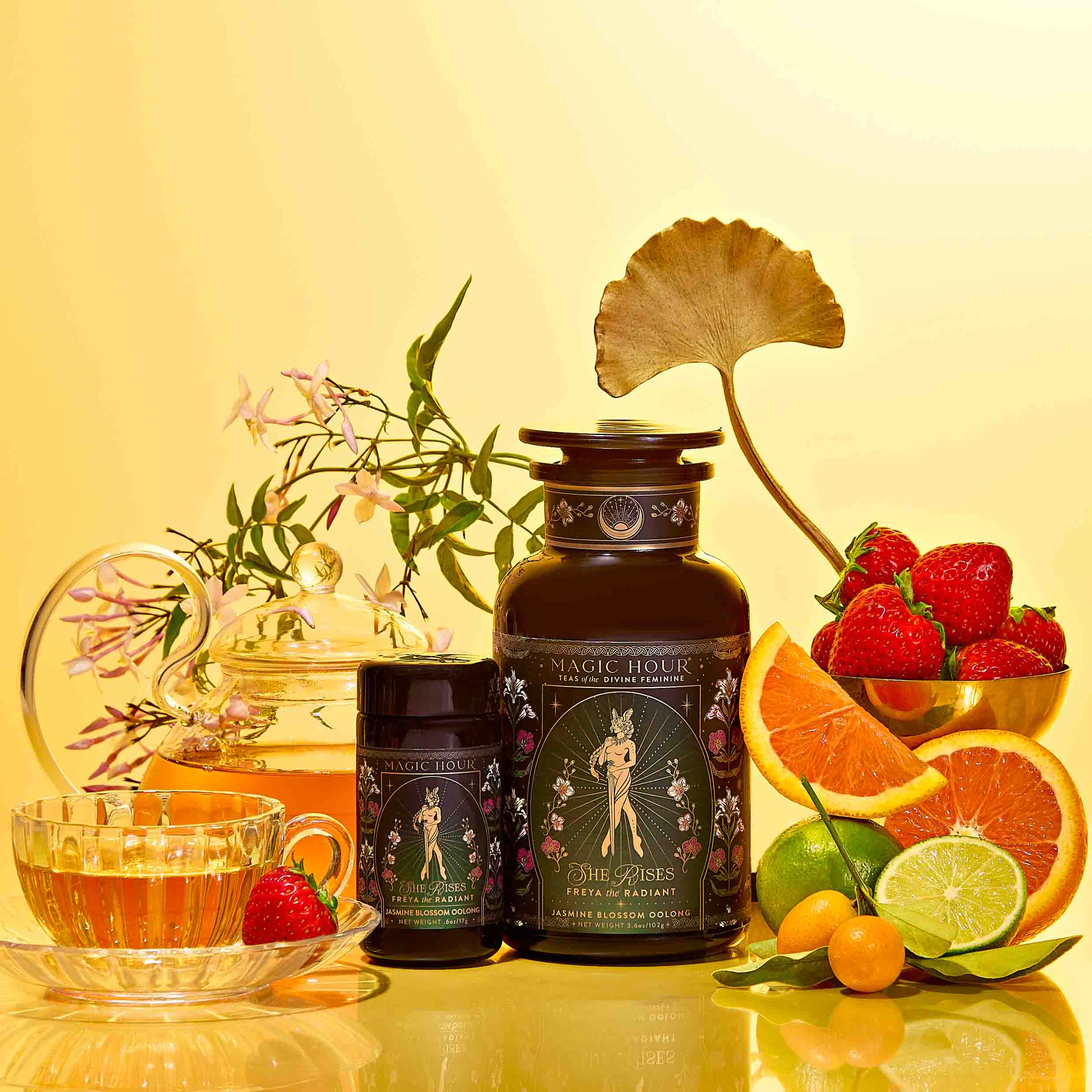 Freya The Radiant: Jasmine Bai Hao Oolong with Bergamot & Berry