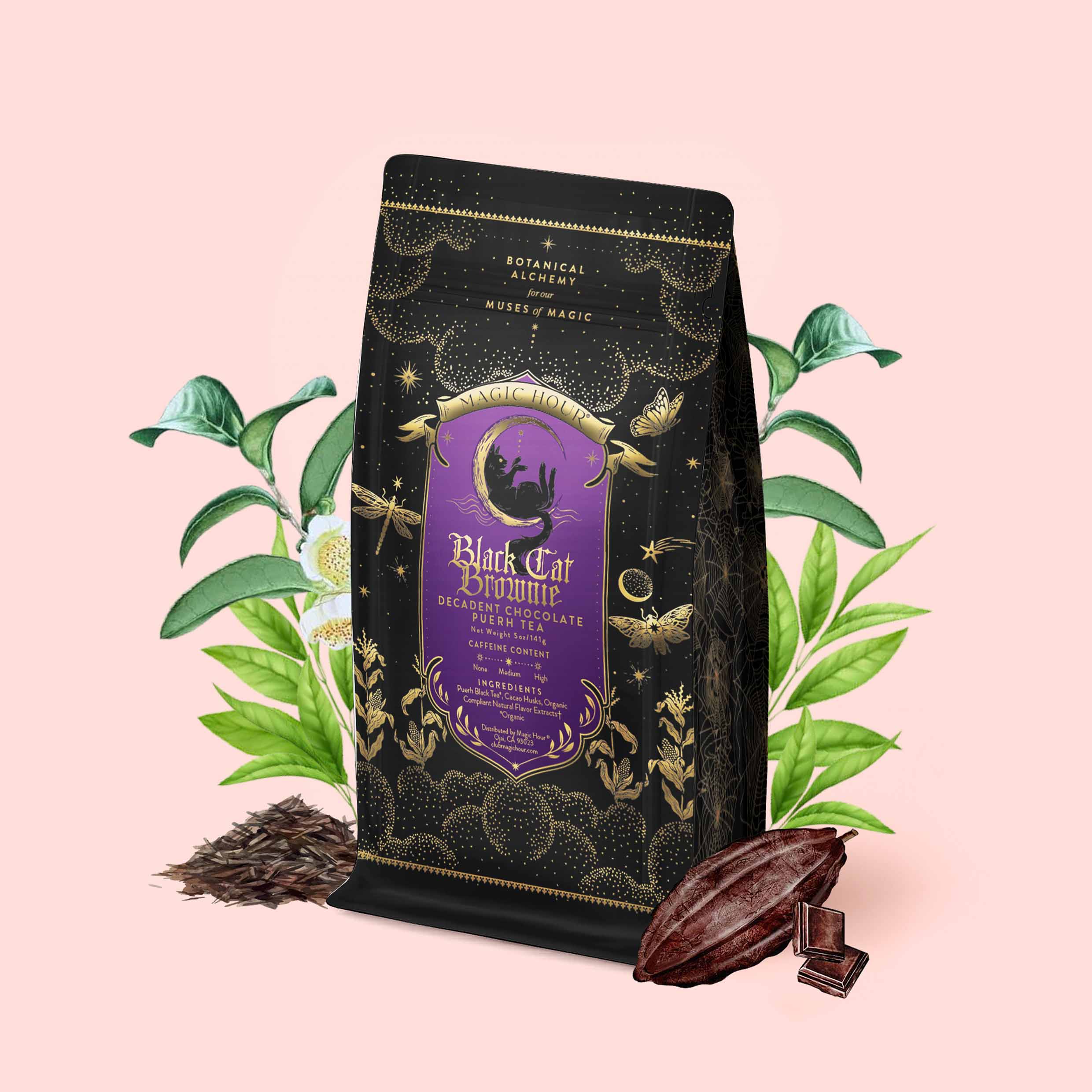 Black Cat Brownie Puerh Tea | Limited Edition Halloween Tea