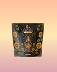 Decorative box with sunflower design and 'The Sun' card illustration on a gradient background