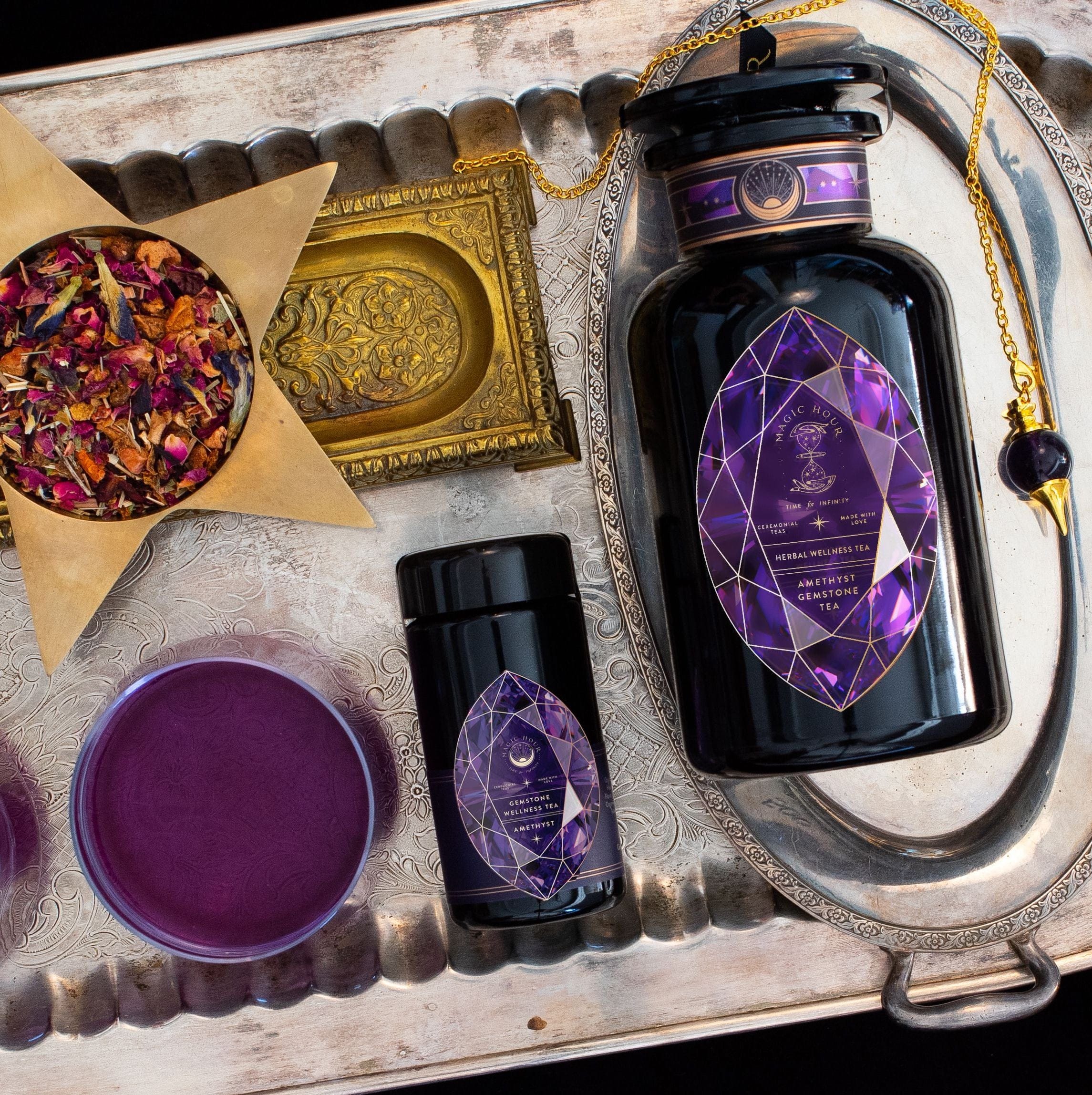 Amethyst Gemstone Box by Magic Hour Tea
