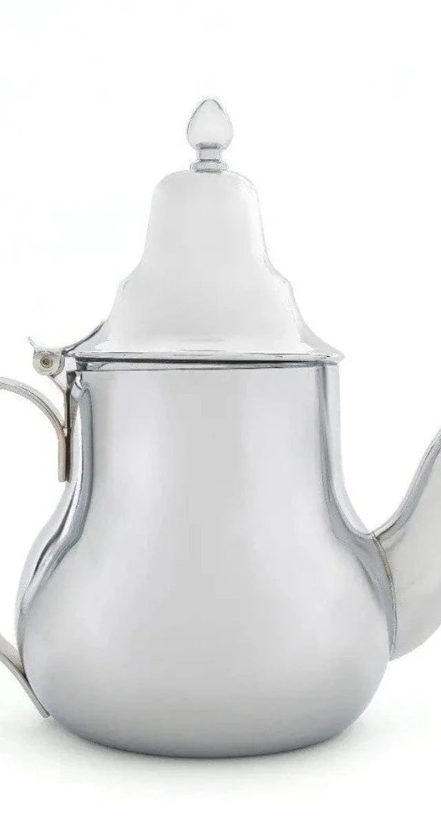 Ceremonial Moroccan Stainless-Steel Tea Pot