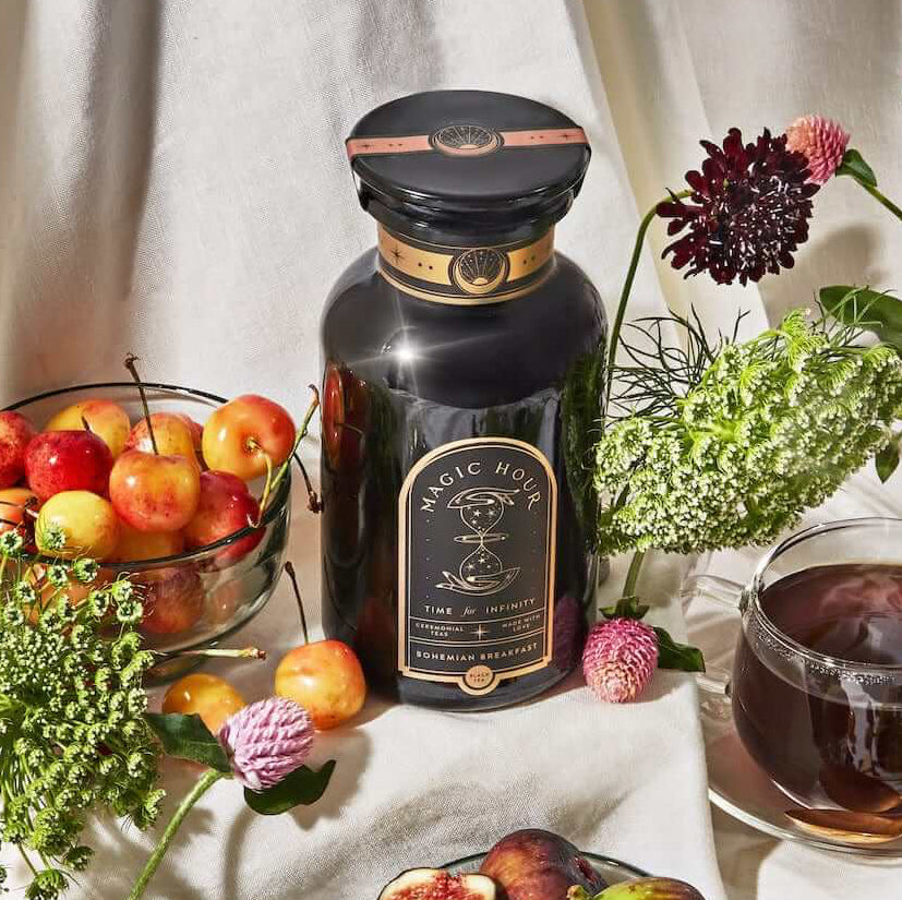 Bohemian Breakfast Black Tea- Probiotic Rich Vanilla Puerh Tea for Digestion & Energy