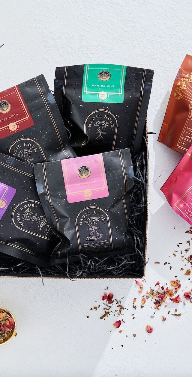 Herbal Magic Sampler Tea Box: Caffeine-Free Teas for Sleep, Digestion & Immunity
