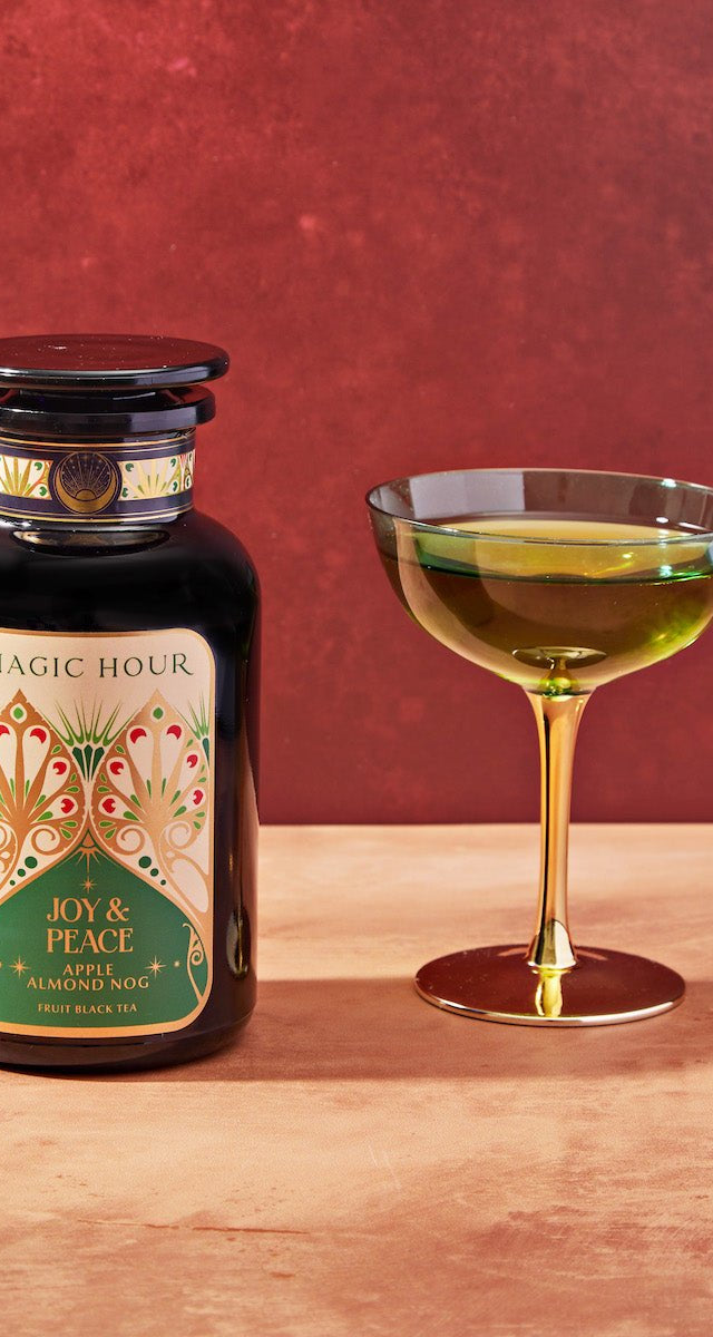 Apple Almond Nog-Violet Glass Apothecary Jar (65 Cups)-Magic Hour