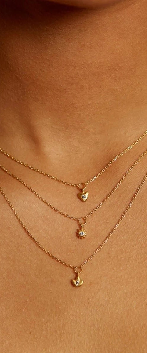 Boundless Love Mini Heart Pendant Necklace--Magic Hour