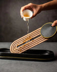 Ceremonial Ceramic Bamboo Tea Tray--Magic Hour