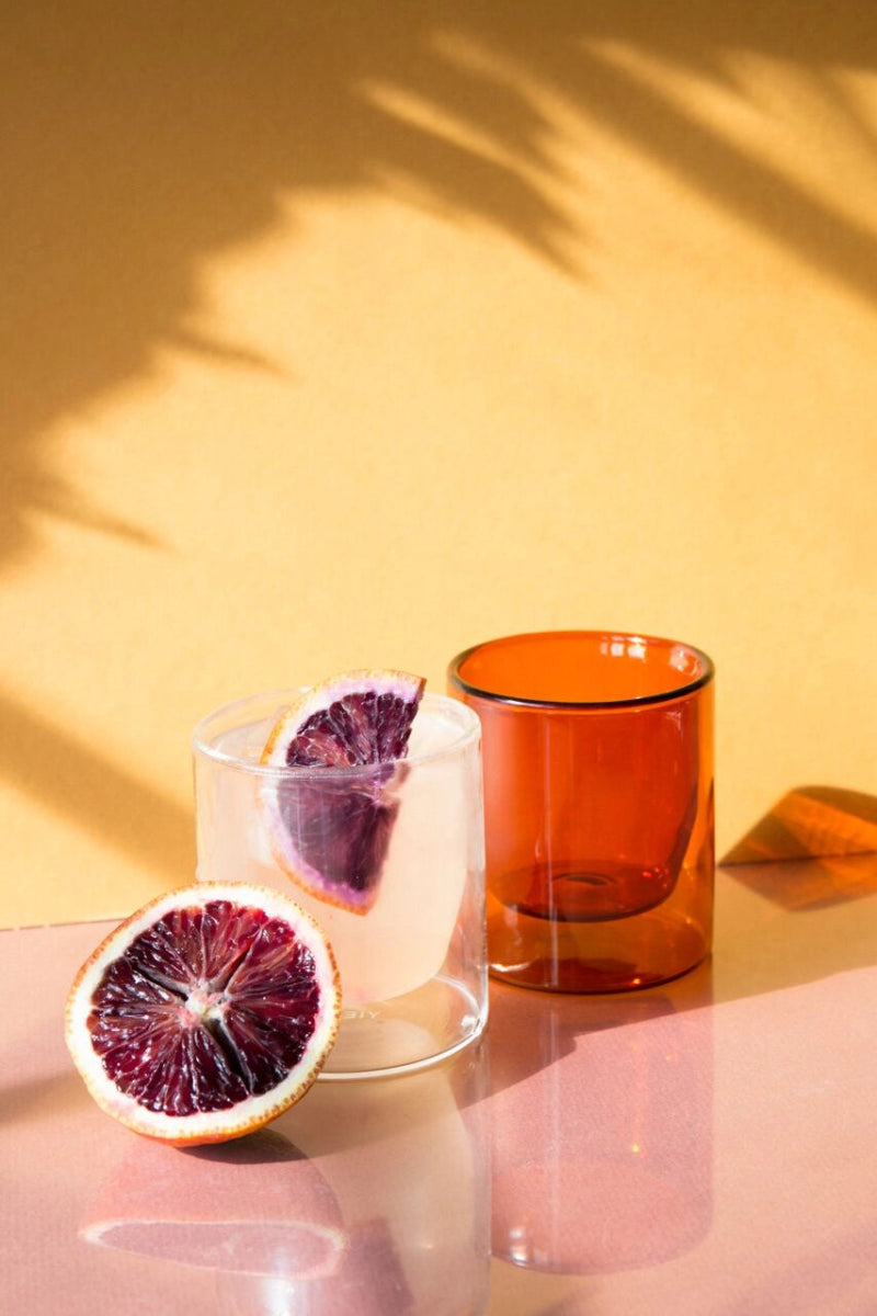 Double Walled Glass Set - Amber – Magic Hour