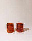 Double Walled Glass Set - Amber-Amber (6oz) - Set of 2-Magic Hour