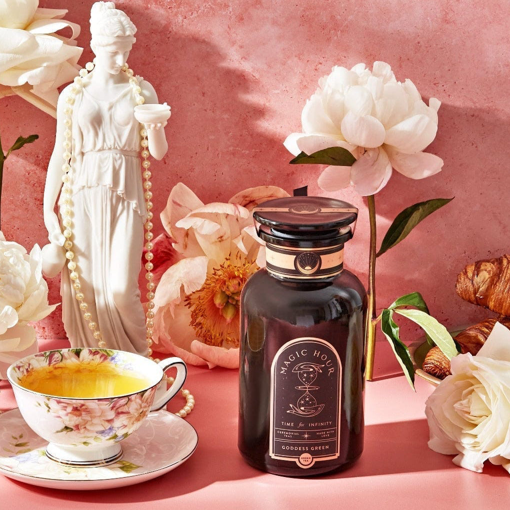 Goddess Green Tea-6oz Violet Glass Apothecary Jar-Magic Hour