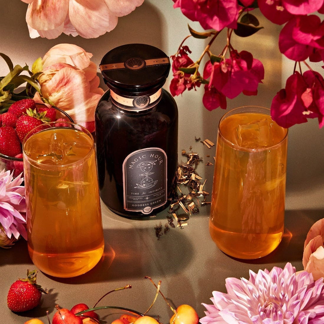 Goddess Green Tea-6oz Violet Glass Apothecary Jar-Magic Hour