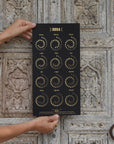 Hand-Pressed Gold Foil Moon Calendar--Magic Hour