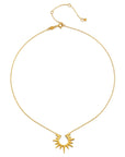 Incandescent Glow Gold Starburst Necklace--Magic Hour
