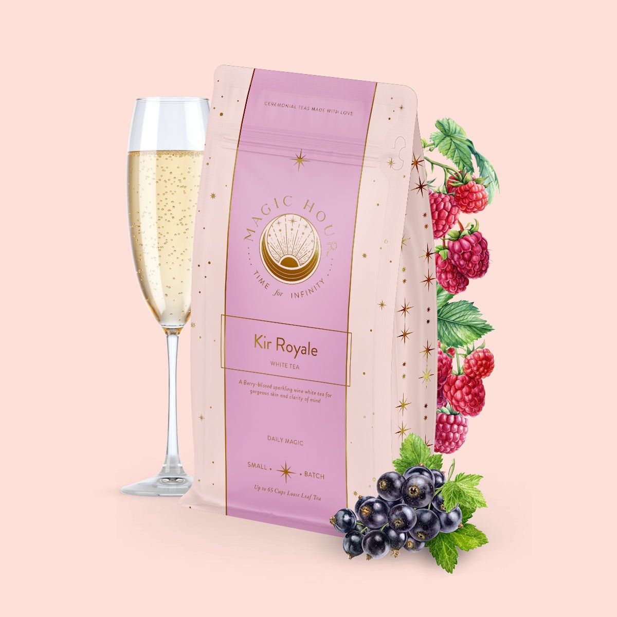 Kir Royale - Sweet Currant &amp; Champagne White Tea-Luxe Pouch (Up to 60 Cups!)-Magic Hour