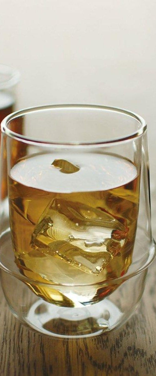 Kinto Double-Walled Iced Tea Glass: 350mL