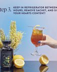 Lemon Meringue Puerh Black Iced Tea-Luxe Pouch (Refill your Jar - Includes with 12 Cold-Steep Sachets)-Magic Hour