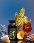 Lemon Meringue Puerh Black Iced Tea-Violet Glass Apothecary Jar (Includes with 12 Cold-Steep Sachets)-Magic Hour