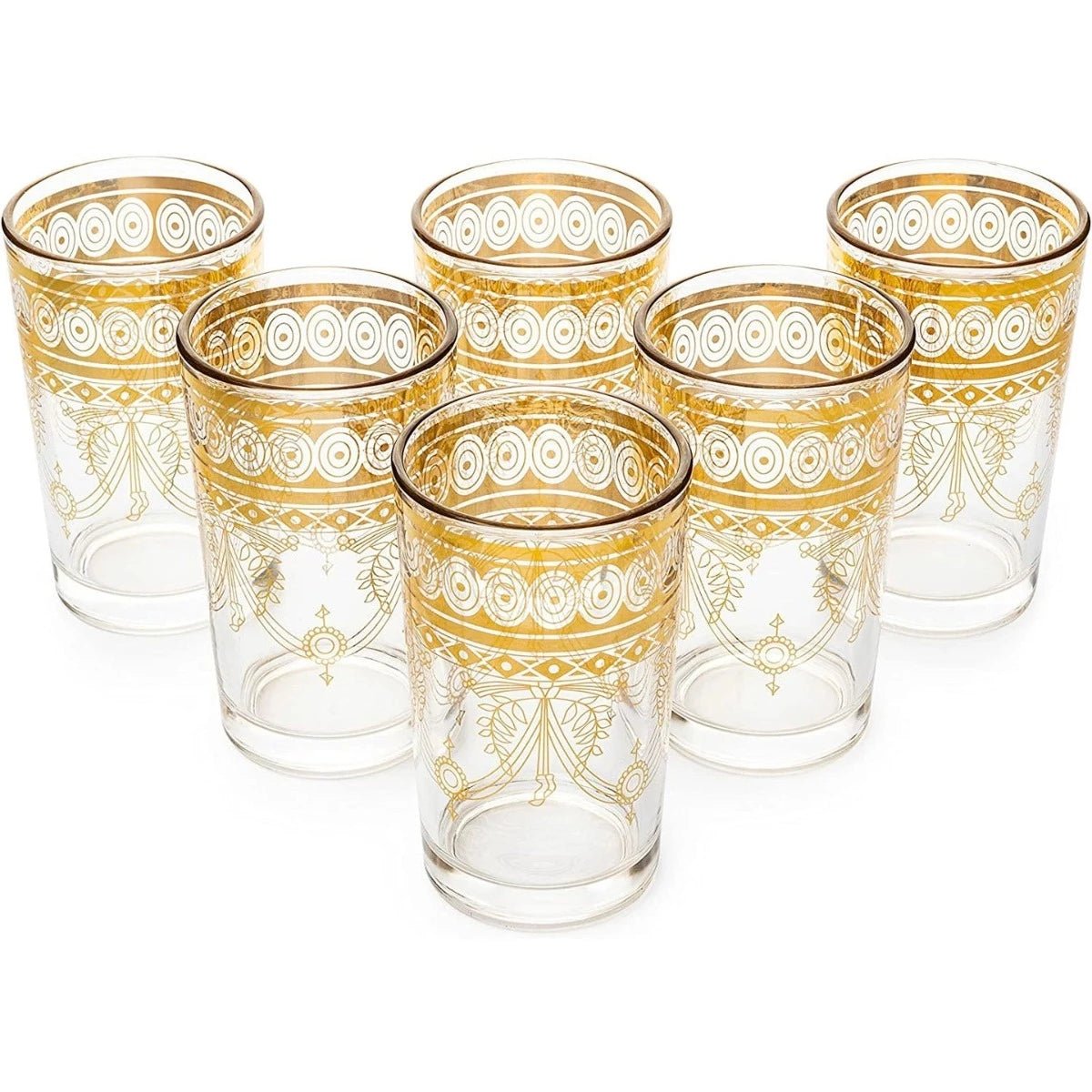 Moroccan Gold Glassware Set--Magic Hour