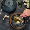 Nuwa Goddess of Creation Tea for Intuition: Dragon Yuzu Oolong-Violet Glass Apothecary Jar (65-75 Cups)-Magic Hour