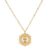 Palm of Protection Hamsa Coin Necklace--Magic Hour