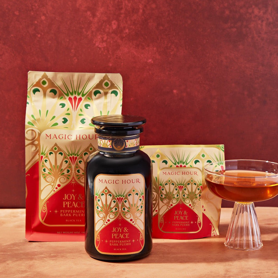 Peppermint Bark Puerh-Luxe Sample Pouch (10-15 Cups)-Magic Hour