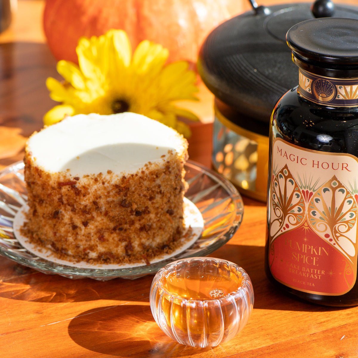 Pumpkin Spice Cake Batter-Violet Glass Apothecary Jar (up to 75 cups)-Magic Hour