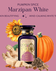 Pumpkin Spice Marzipan White-Violet Glass Apothecary Jar (up to 60 cups)-Magic Hour