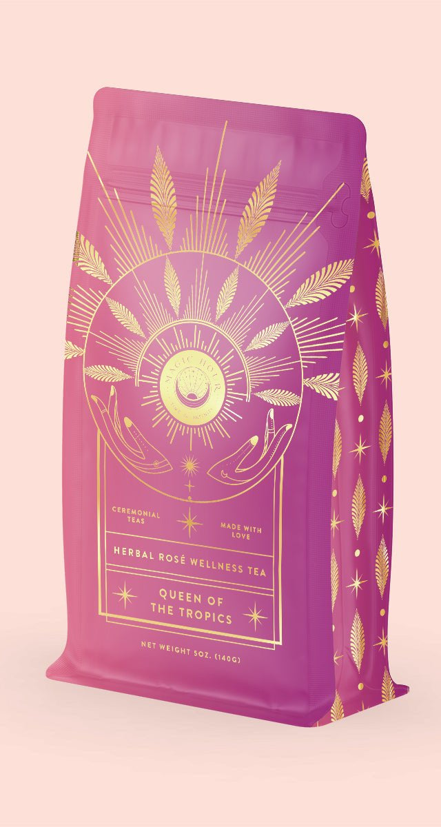 Queen of the Tropics: Rosé all Day Alternative Tea Refill Pouch-5oz Luxe Refill Pouch (65+ Cups)-Magic Hour