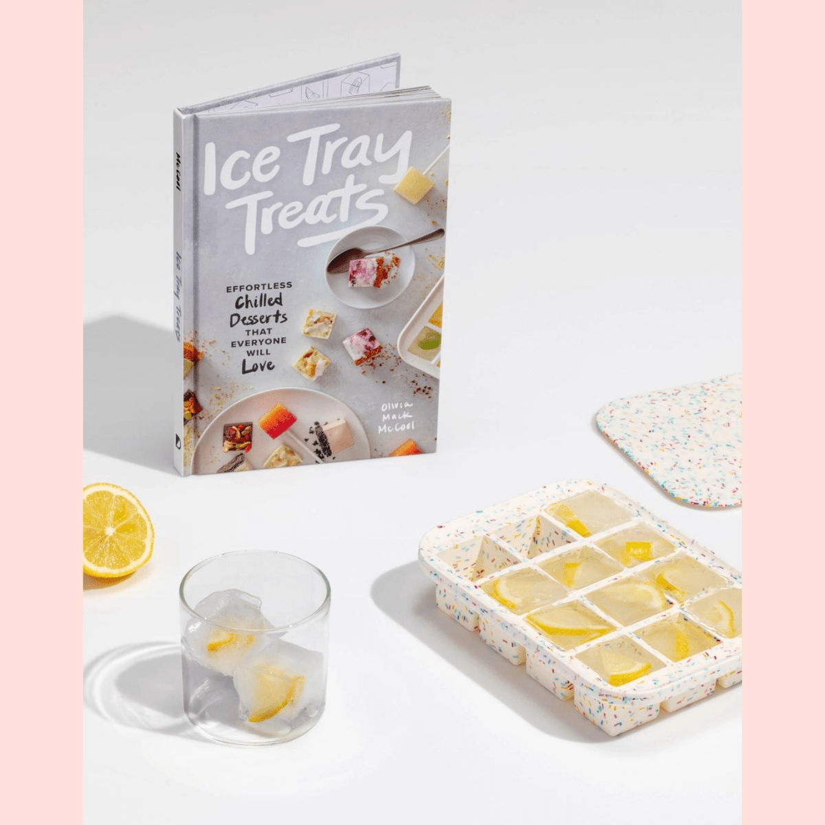 Reusable Ice Cube Tray - Speckled Pink--Magic Hour