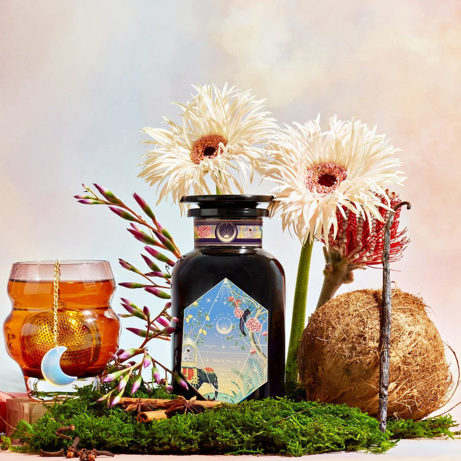 Sri Lankan Sunrise-Violet Glass Apothecary Jar (Up to 65 Cups)-Magic Hour