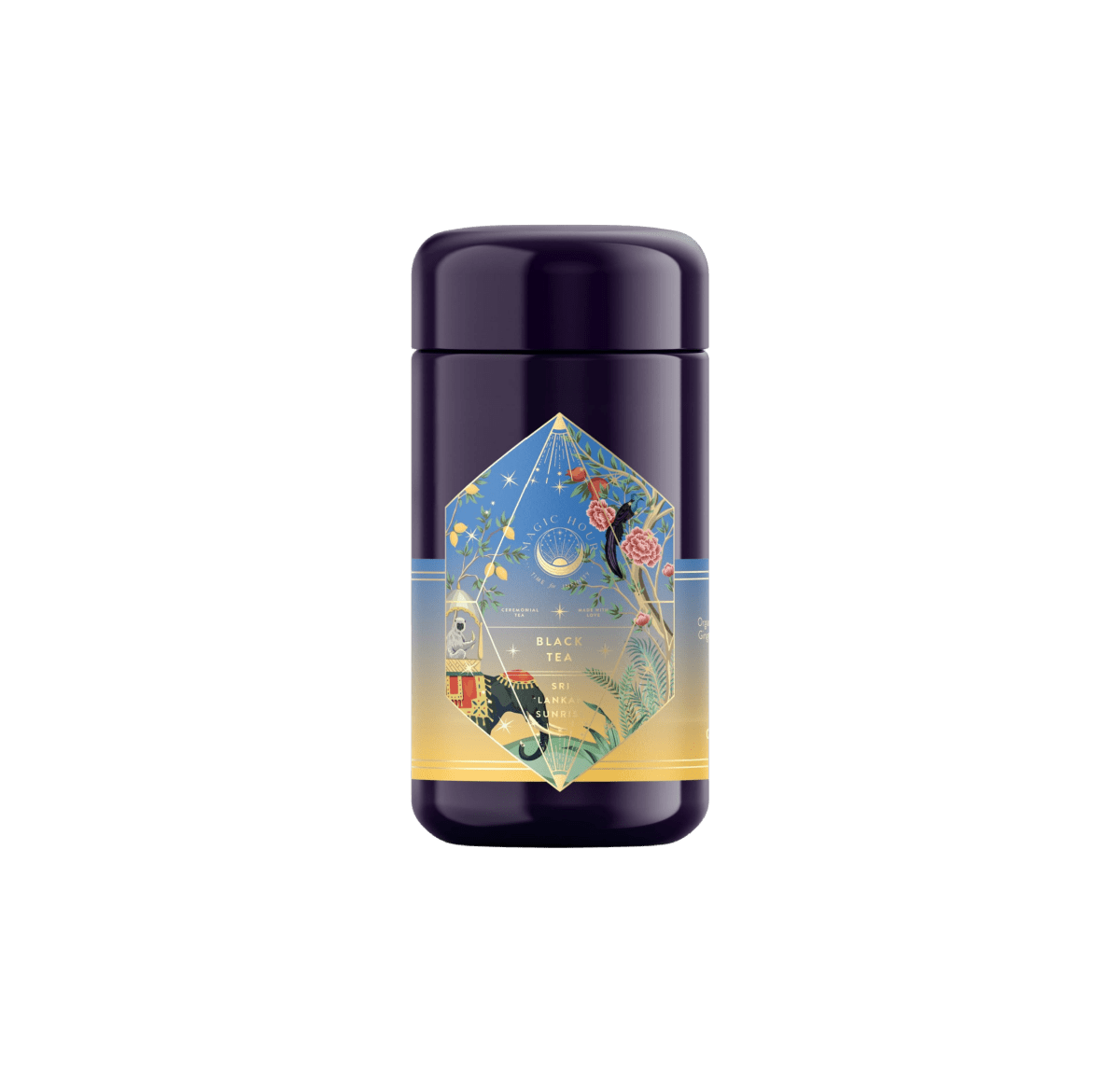 Sri Lankan Sunrise-Violet Glass Traveler Jar (10-15 Cups)-Magic Hour