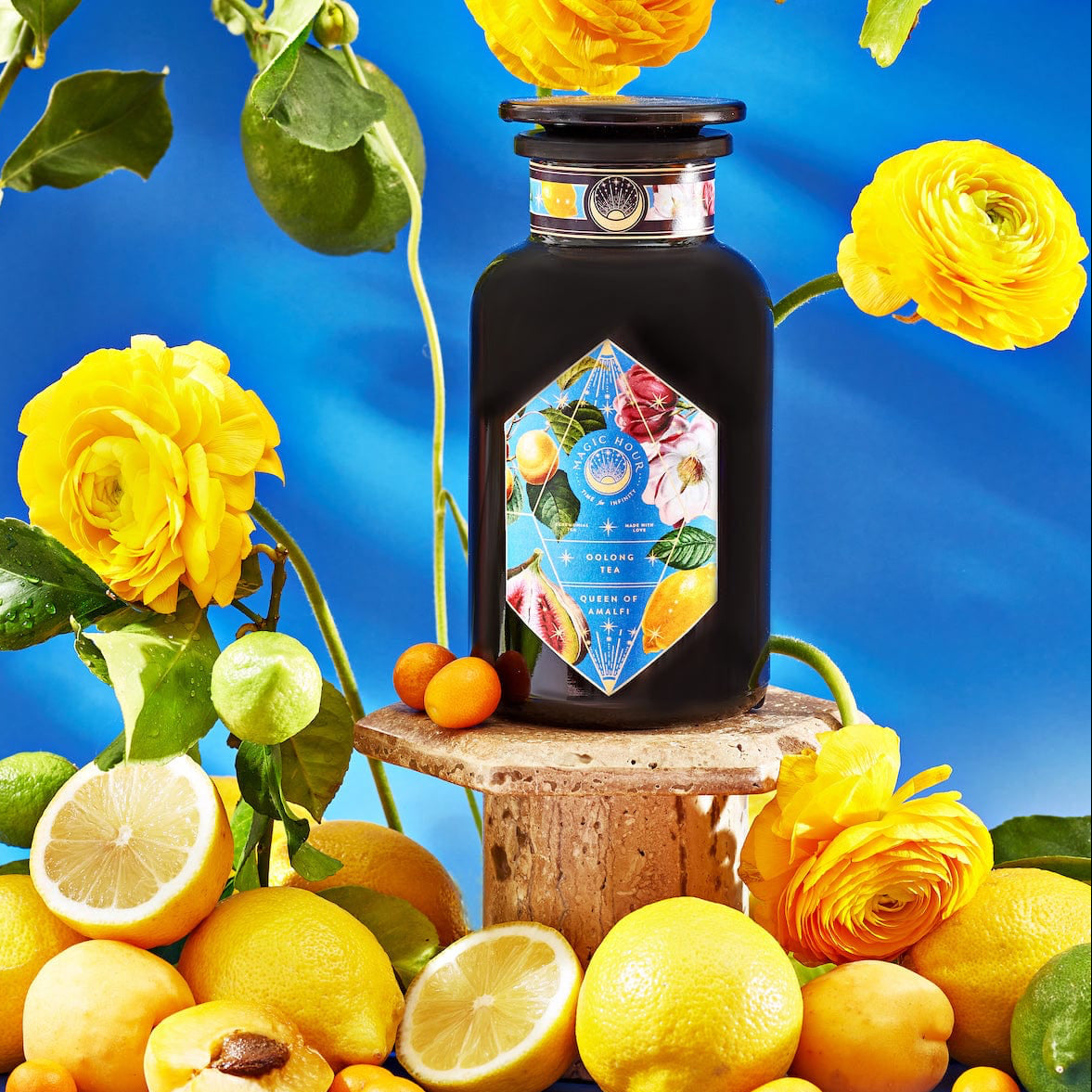 Summer in Amalfi-Violet Glass Apothecary Jar (Up to 65 Cups)-Magic Hour