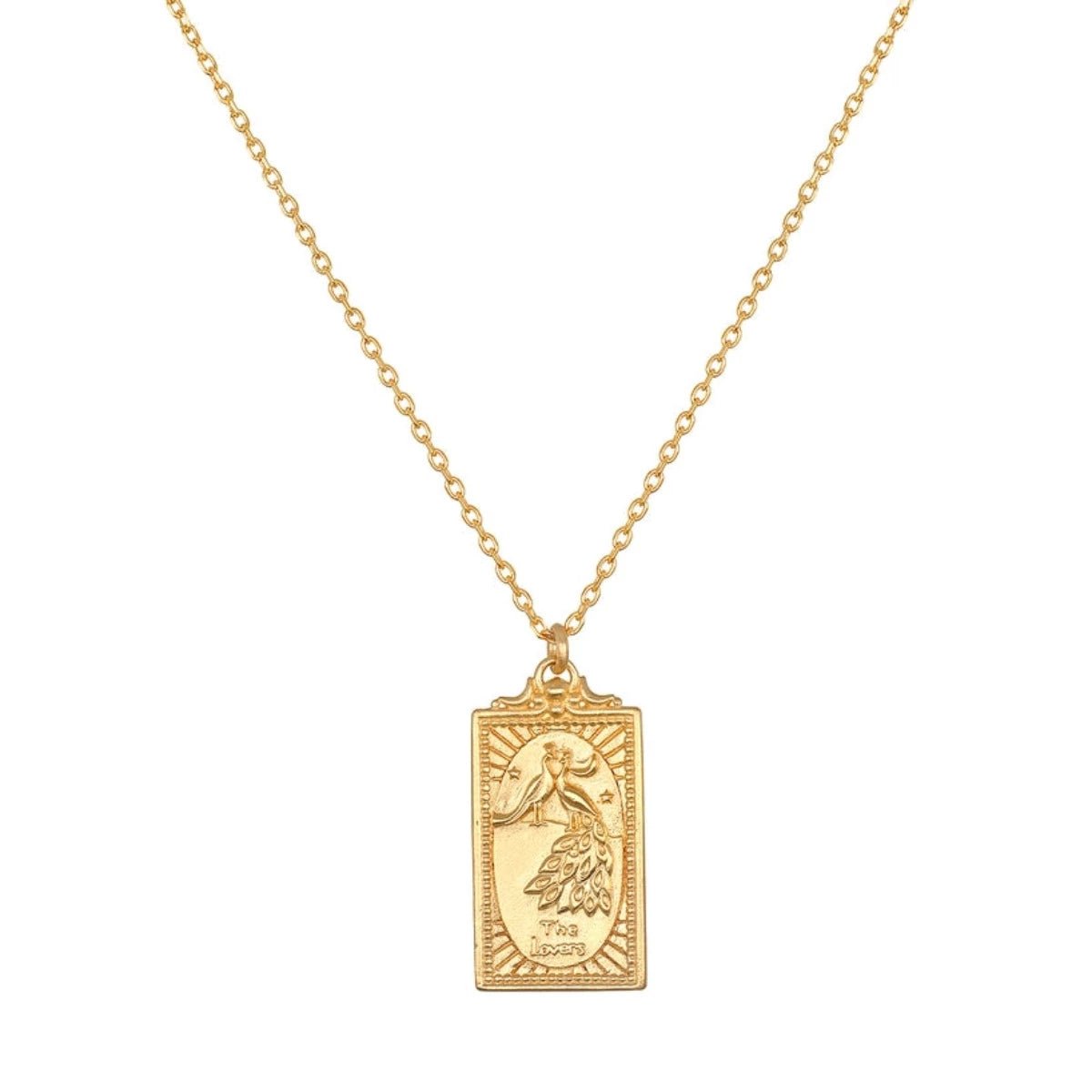 The Lovers Tarot Card Necklace--Magic Hour
